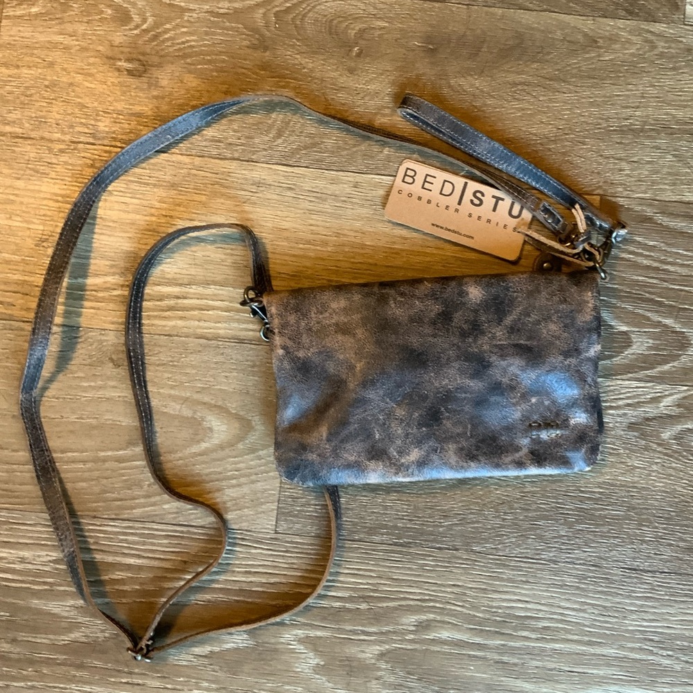 Bed Stu Cadence Black Lux Crossbody / Clutch Purse